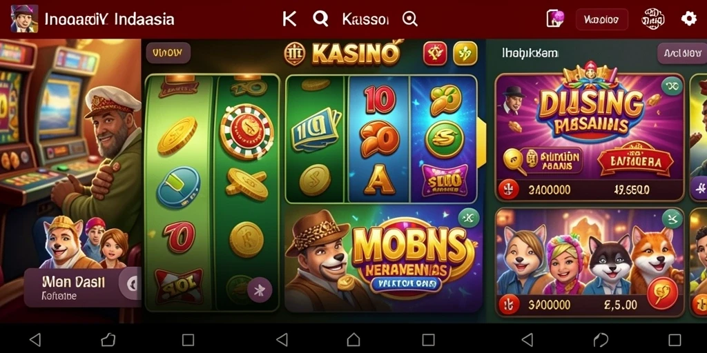 Tampilan menu utama yang menarik dan mudah digunakan.
